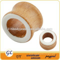 TP04274 Epoxy piercing organic wood ear flesh tunnel , wood flesh tunnel